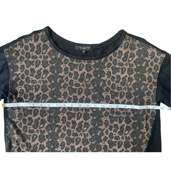 Sanctuary Anthropologie Leopard Print Long Sleeve Sweater Top - Medium - Picture 7 of 11